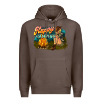 Coffee happy camping Premium Hoodie - NancyCooperArtShop