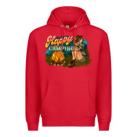 Red happy camping Premium Hoodie - NancyCooperArtShop