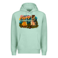Seafoam happy camping Premium Hoodie - NancyCooperArtShop