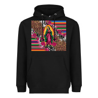 Black our lady of guadalupe serape background tumbler Heavyweight Hoodie - Artiststas