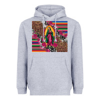 Heather Grey our lady of guadalupe serape background tumbler Heavyweight Hoodie - Artiststas