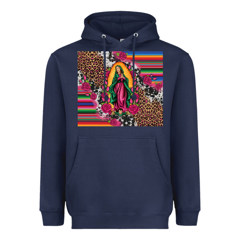 Our Lady Of Guadalupe Serape Background Tumbler Heavyweight Hoodie by Artiststas | Teevron