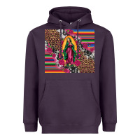 Plum our lady of guadalupe serape background tumbler Heavyweight Hoodie - Artiststas