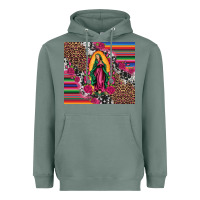 Sage our lady of guadalupe serape background tumbler Heavyweight Hoodie - Artiststas