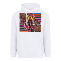 White our lady of guadalupe serape background tumbler Heavyweight Hoodie - Artiststas