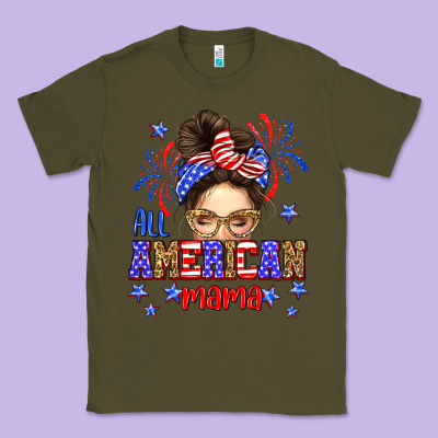 All American Mama Classic Tee Designed By Neo Western