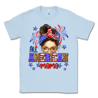 Dusty Blue All American mama Classic Tee - Neo Western
