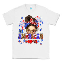 White All American mama Classic Tee - Neo Western