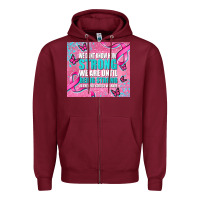 Burgundy pink ribbon cancer Zipper Hoodie - AdoDesignShop