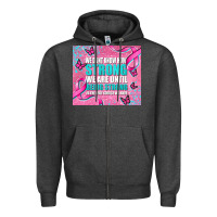 Charcoal Heather pink ribbon cancer Zipper Hoodie - AdoDesignShop
