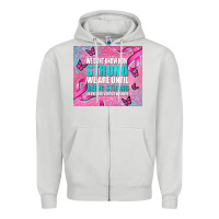 Dove Grey pink ribbon cancer Zipper Hoodie - AdoDesignShop
