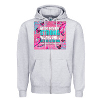 Heather Grey pink ribbon cancer Zipper Hoodie - AdoDesignShop