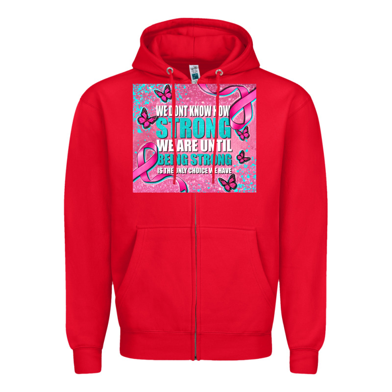 Pink Ribbon Cancer Zipper Hoodie by AdoDesignShop | Teevron