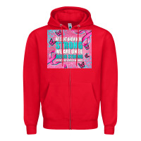 Red pink ribbon cancer Zipper Hoodie - AdoDesignShop