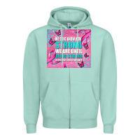 Seafoam pink ribbon cancer Zipper Hoodie - AdoDesignShop