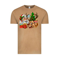 Vintage Camel santa and reindeer Vintage Tee - Zillion Design Studio