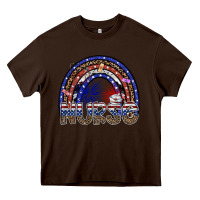 Chocolate Brown american nurse Heavy Core Tee - SublimationCraftShop