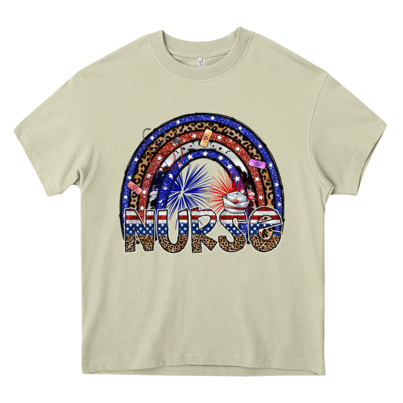 American Nurse Heavy Core Tee by SublimationCraftShop | Teevron