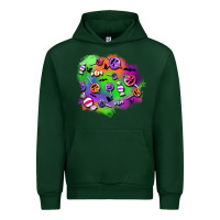Forest Green halloween candy patches Urban Hoodie - BundleAndBundleShop