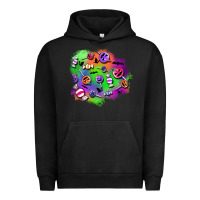 Pigment Black halloween candy patches Urban Hoodie - BundleAndBundleShop