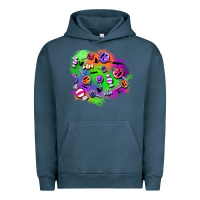 Pigment Midnight Navy halloween candy patches Urban Hoodie - BundleAndBundleShop
