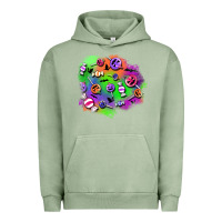 Pigment Oil Green halloween candy patches Urban Hoodie - BundleAndBundleShop