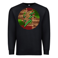 Black leopard lightning bolt Christmas Premium Sweatshirt - Jasminsmagicworld