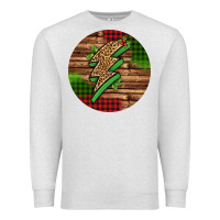 Oatmeal Heather leopard lightning bolt Christmas Premium Sweatshirt - Jasminsmagicworld