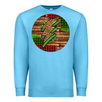 Ocean Blue leopard lightning bolt Christmas Premium Sweatshirt - Jasminsmagicworld