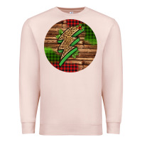 Pale Pink leopard lightning bolt Christmas Premium Sweatshirt - Jasminsmagicworld