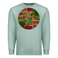 Seafoam leopard lightning bolt Christmas Premium Sweatshirt - Jasminsmagicworld