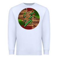 White leopard lightning bolt Christmas Premium Sweatshirt - Jasminsmagicworld