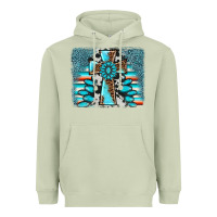 Matcha cross gemstone background Heavyweight Hoodie - AdoDesignShop