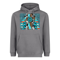 Storm cross gemstone background Heavyweight Hoodie - AdoDesignShop