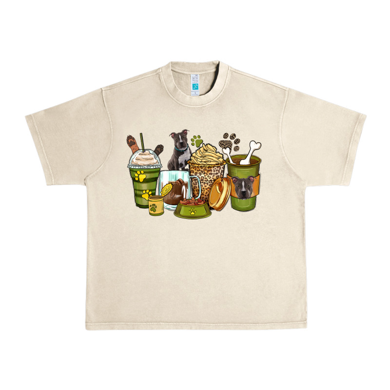 Pitbull Coffee Cups Urban Heavy Tee by Zillion Design Studio | Teevron