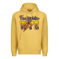 Antique Gold firefighter wife lightning bolt Premium Hoodie - NancyCooperArtShop