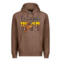 Chestnut firefighter wife lightning bolt Premium Hoodie - NancyCooperArtShop