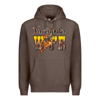 Coffee firefighter wife lightning bolt Premium Hoodie - NancyCooperArtShop