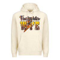 Sandshell firefighter wife lightning bolt Premium Hoodie - NancyCooperArtShop