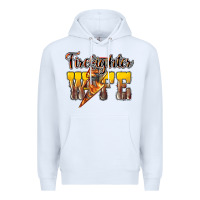 White firefighter wife lightning bolt Premium Hoodie - NancyCooperArtShop