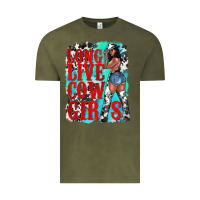 Vintage Olive long live cowgirls Vintage Tee - texasbilliewilder