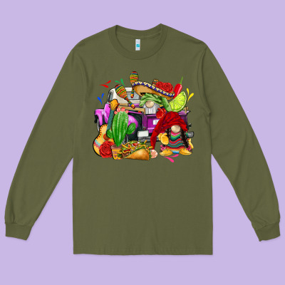 Mexican Gnomes Truck Long Sleeve Tee Designed By Cts Tumbler Store
