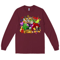 Burgundy mexican gnomes truck Long Sleeve Tee - CTS Tumbler Store
