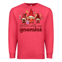 Cardinal chilling with my gnomies Premium Sweatshirt - NancyCooperArtShop