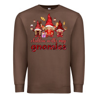 Chestnut chilling with my gnomies Premium Sweatshirt - NancyCooperArtShop