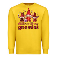 Lemon chilling with my gnomies Premium Sweatshirt - NancyCooperArtShop