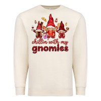 Sandshell chilling with my gnomies Premium Sweatshirt - NancyCooperArtShop