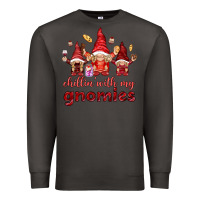 Smoke chilling with my gnomies Premium Sweatshirt - NancyCooperArtShop