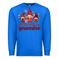 True Royal chilling with my gnomies Premium Sweatshirt - NancyCooperArtShop