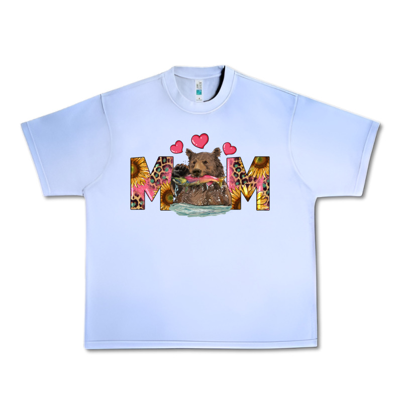Mom Bear With Sunflowers Urban Heavy Tee by RanaPortraitStore | Teevron